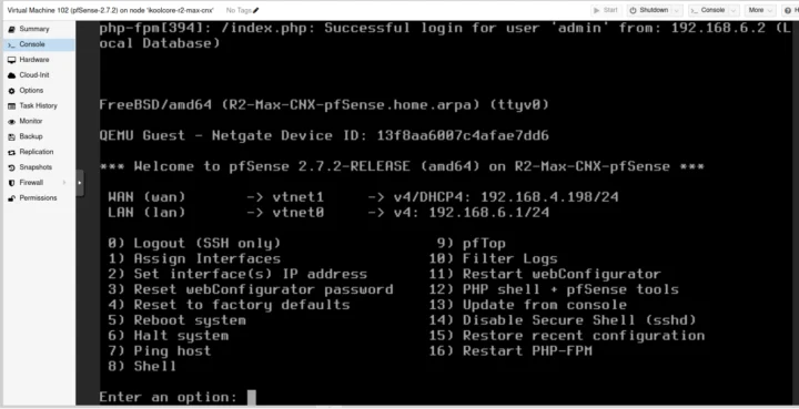 iKOOLCORE R2 Max pfSense 2.7.2 WAN LAN Configuration