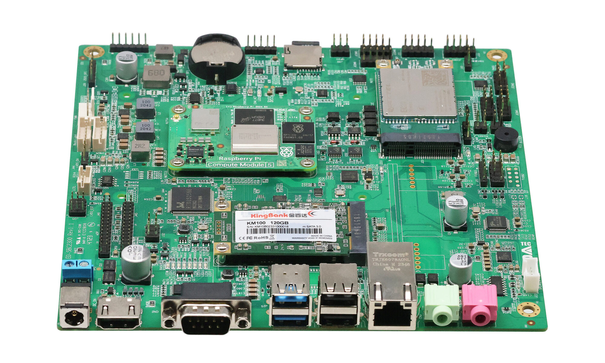 Raspberry Pi CM5 mini-ITX motherboard