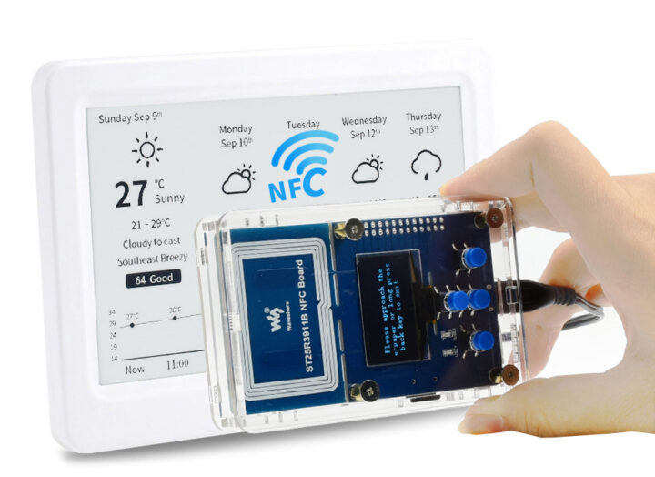7.5inch NFC Powered e Paper Refreshed by ST25R3911B NFC Board