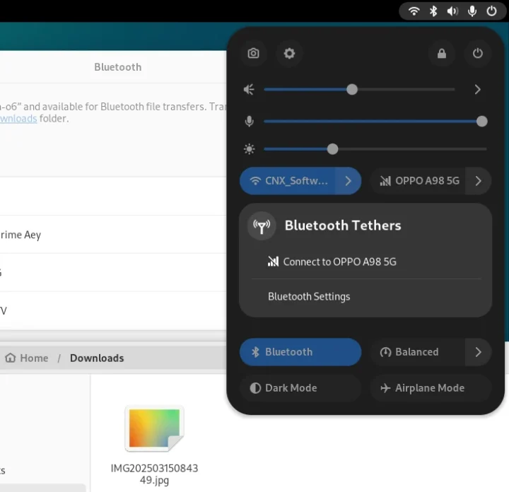 Bluetooth Tethering