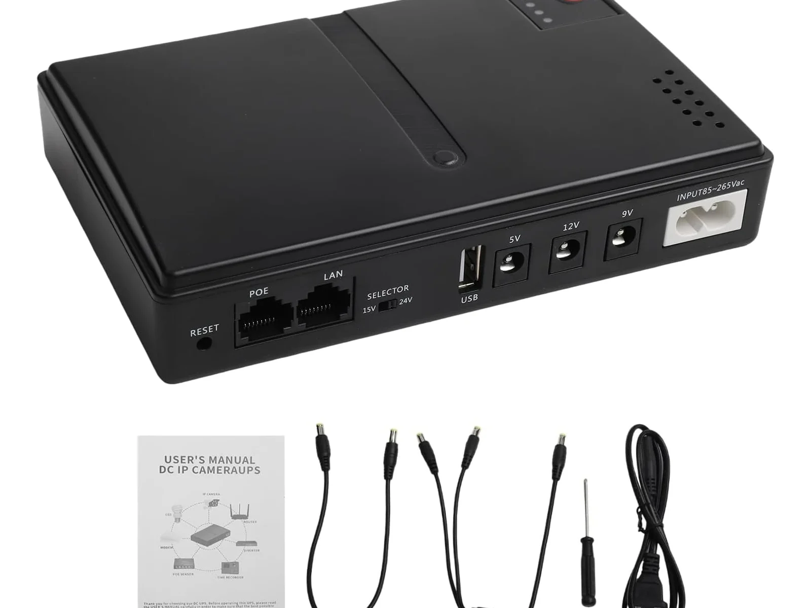 Mini Uninterruptible Power Supply DC USB PoE