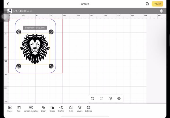 App design space lion