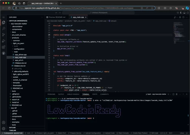 GitHub Codespaces LowCode development