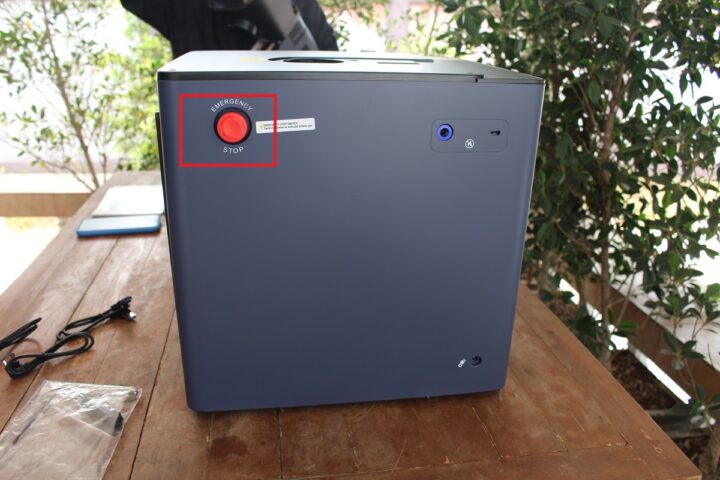 LaserPacker LP5 Safety Enclosure stop Button