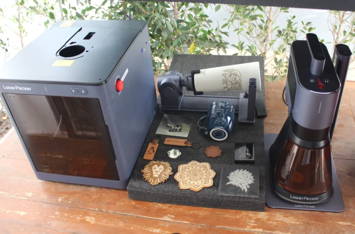 LaserPecker LP5 review Rotary Extension Safety Enclosure
