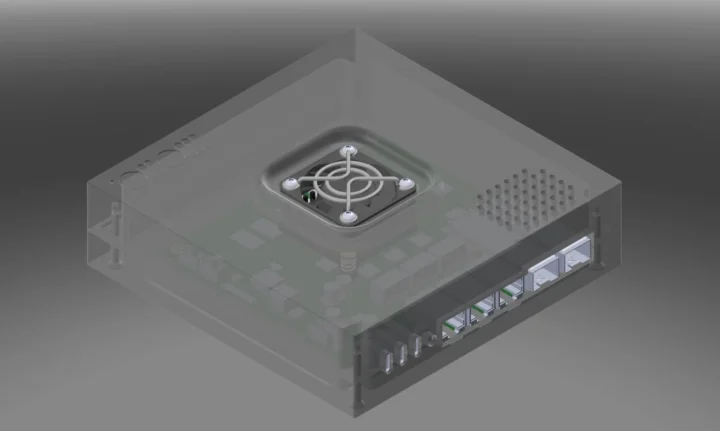 NXP Layerscape LS1046A 10GbE router with enclosure