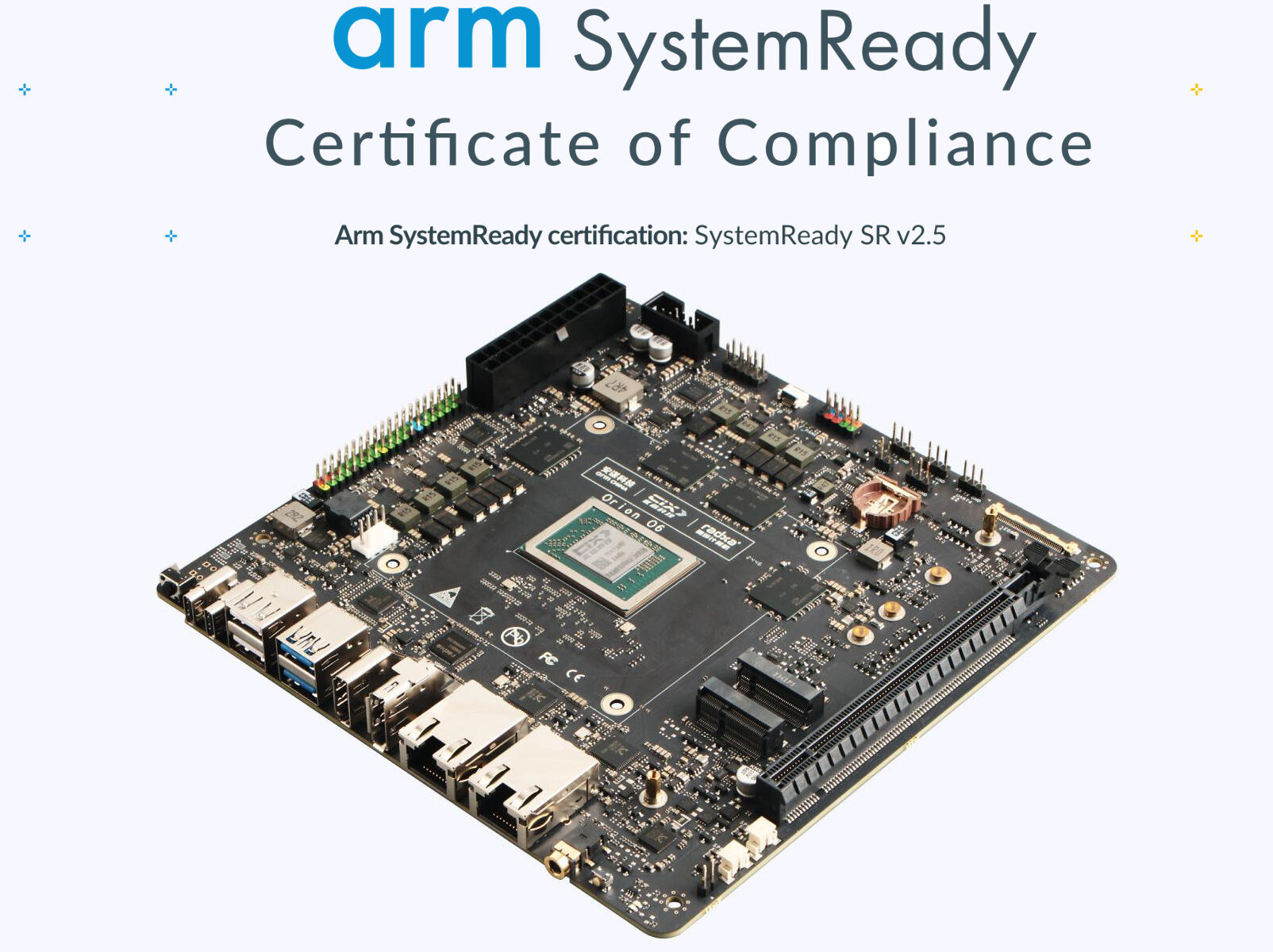 Orion O6 Arm SystemReady SR compliance