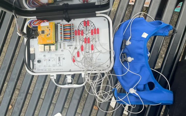 Raspberry Pi 5 Bioscience lab top view