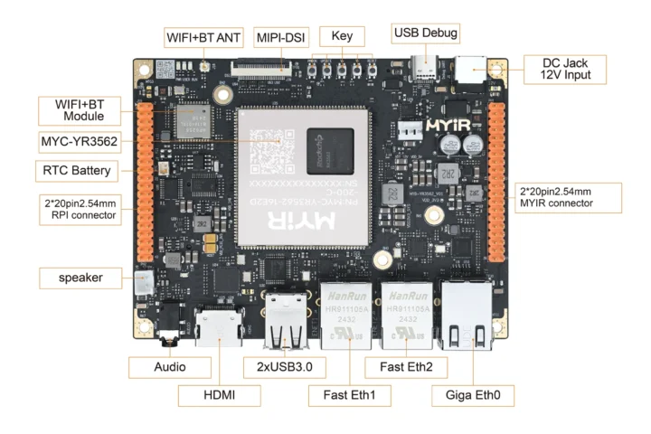 Rockchip RK3562 development board