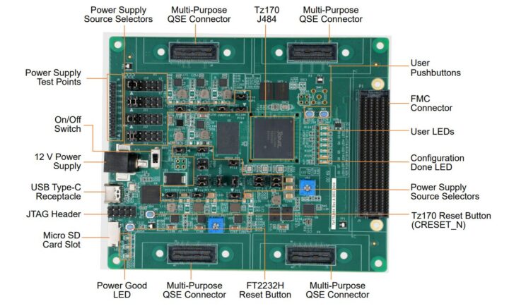 Topaz Tz170 J484 Development Board Components