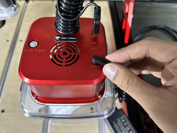 TwoTrees TTC6050 CNC Router Dust Monster M1 connect adapter power