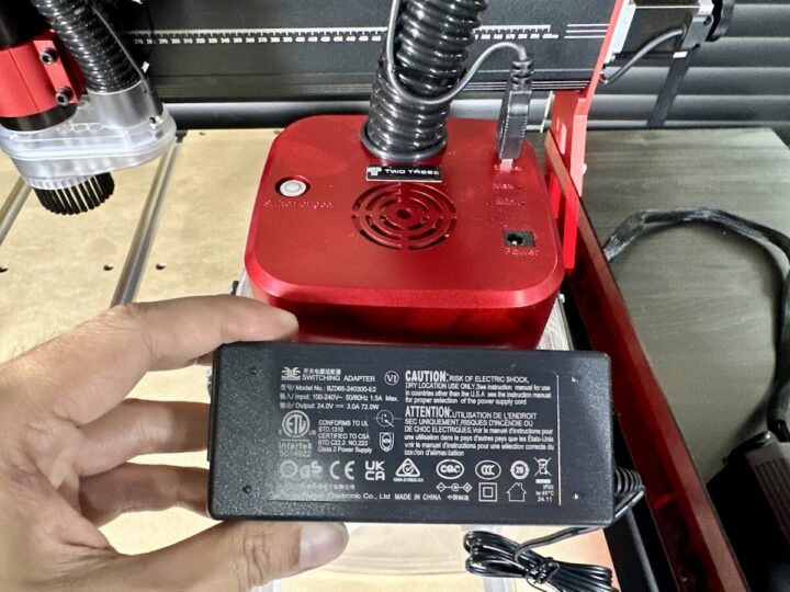 TwoTrees TTC6050 CNC Router Dust monster adapter