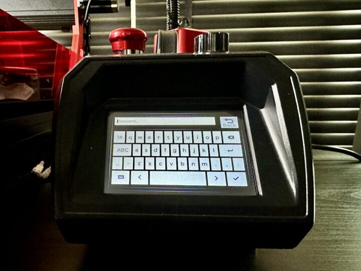 TwoTrees TTC6050 CNC Router input password WiFi screen