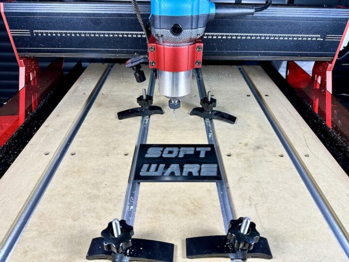 TwoTrees TTC6050 CNC Router test Engraving Black Acrylic Software