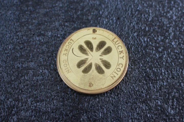 brass coin Lp5 3D 40 percent