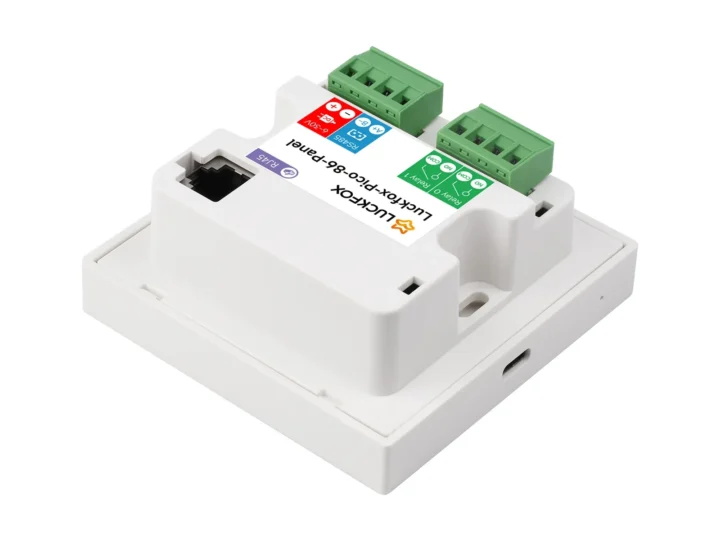 86-type smart home controller with Ethernet, RS485, relays, power inputs