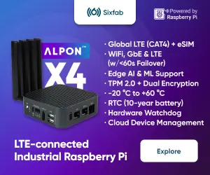 Sixfab ALPON X4 industrial 4G LTE Raspberry Pi gateway