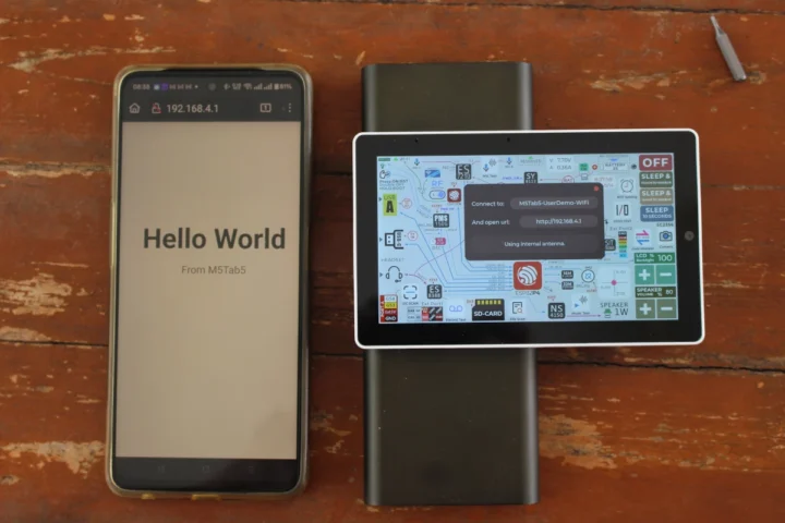 ESP32-P4 tablet WiFi Test