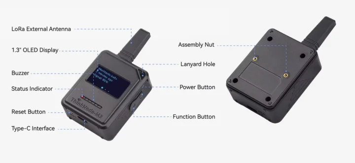 ESP32-S3 + SX1262 Meshtastic off-grid communication device