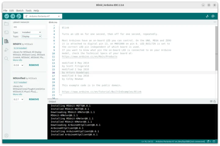 M5GFX M5Unified Arduino Libraries