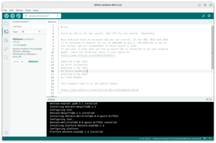 M5Stack 2.1.4 Arduino boards file
