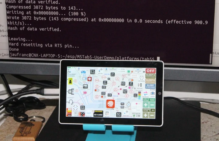 M5Stack Tab5 ESP32-P4 kit flash firmware