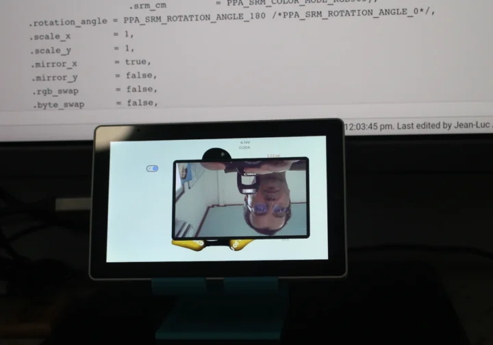 M5Stack Tab5 ESP32-P4 rotate camera