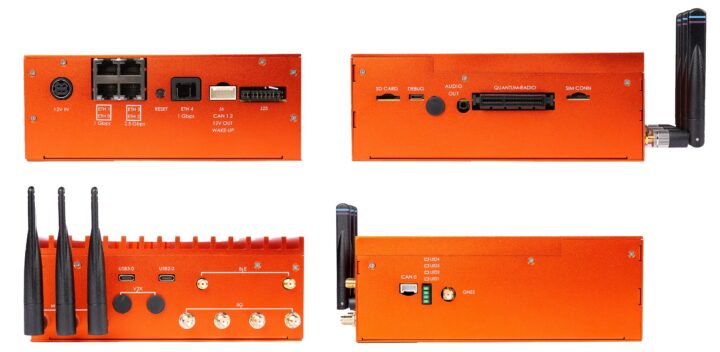 NXP OrangeBox 2.0 automotive domain controller all side view NXP OrangeBox 2.0 automotive domain controller all side view