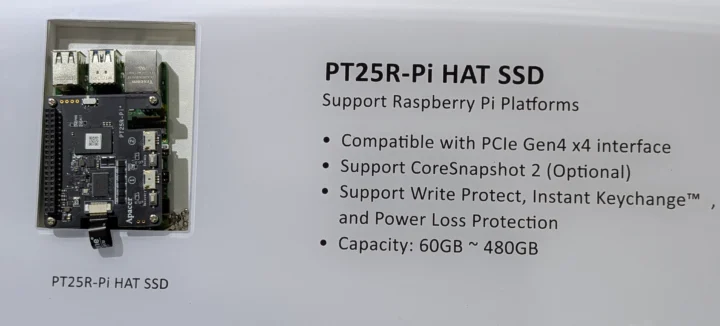 PT25R-Pi+ HAT SSD at Computex 2025