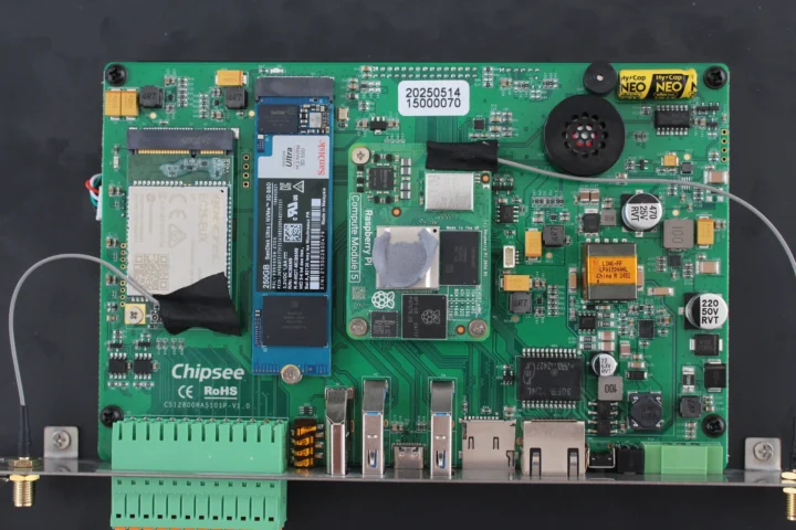 Raspberry Pi CM5 Panel PC board NVMe SSD 4G LTE Module