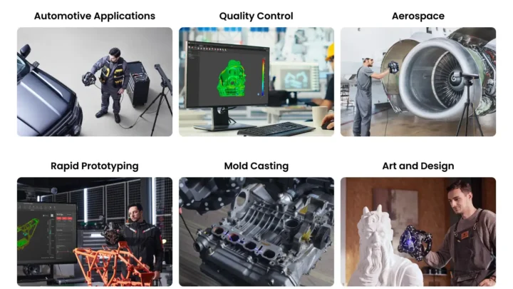 Trackit 3D scanner target applications