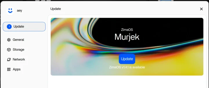 ZimaOS 1.4.1 update