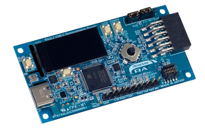RTK7A2L2UCD00000BJ RA2L2 MCUs USB Type C Reference Design Board
