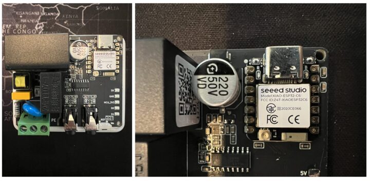 ESP32-C6 energy meter board with dual CT clamp