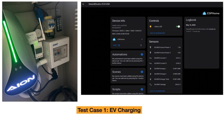 XIAO-2CH-EM EV Charging test