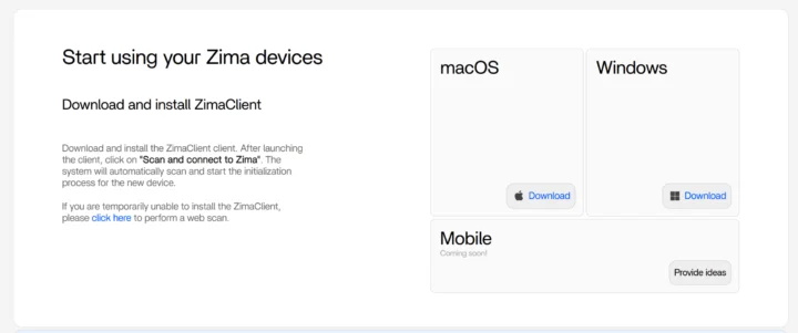 Zima Client Download